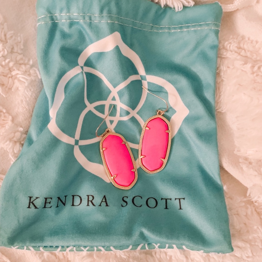 Hot Pink Kendra Scott earrings - Medium size